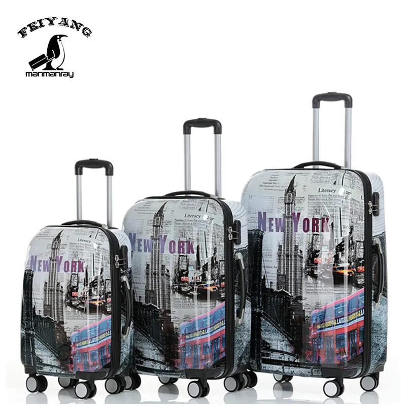 3 предмета в комплекте из АБС-пластика, набор багажных чемоданов на колесиках 3 шт. ABS чемодан 3 шт. футляр в комплекте