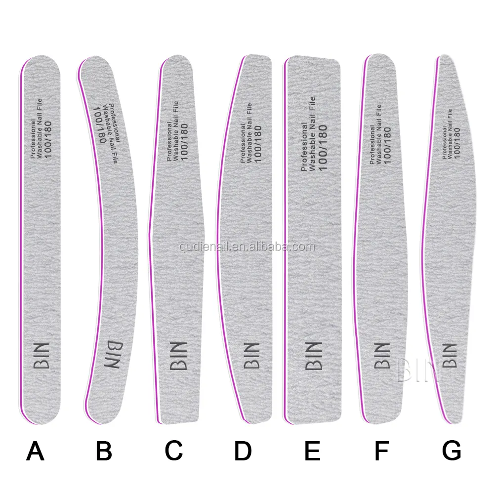 Полукруглая пилка для ногтей, лидер продаж, наждачная бумага с принтом на заказ, пилка для ногтей