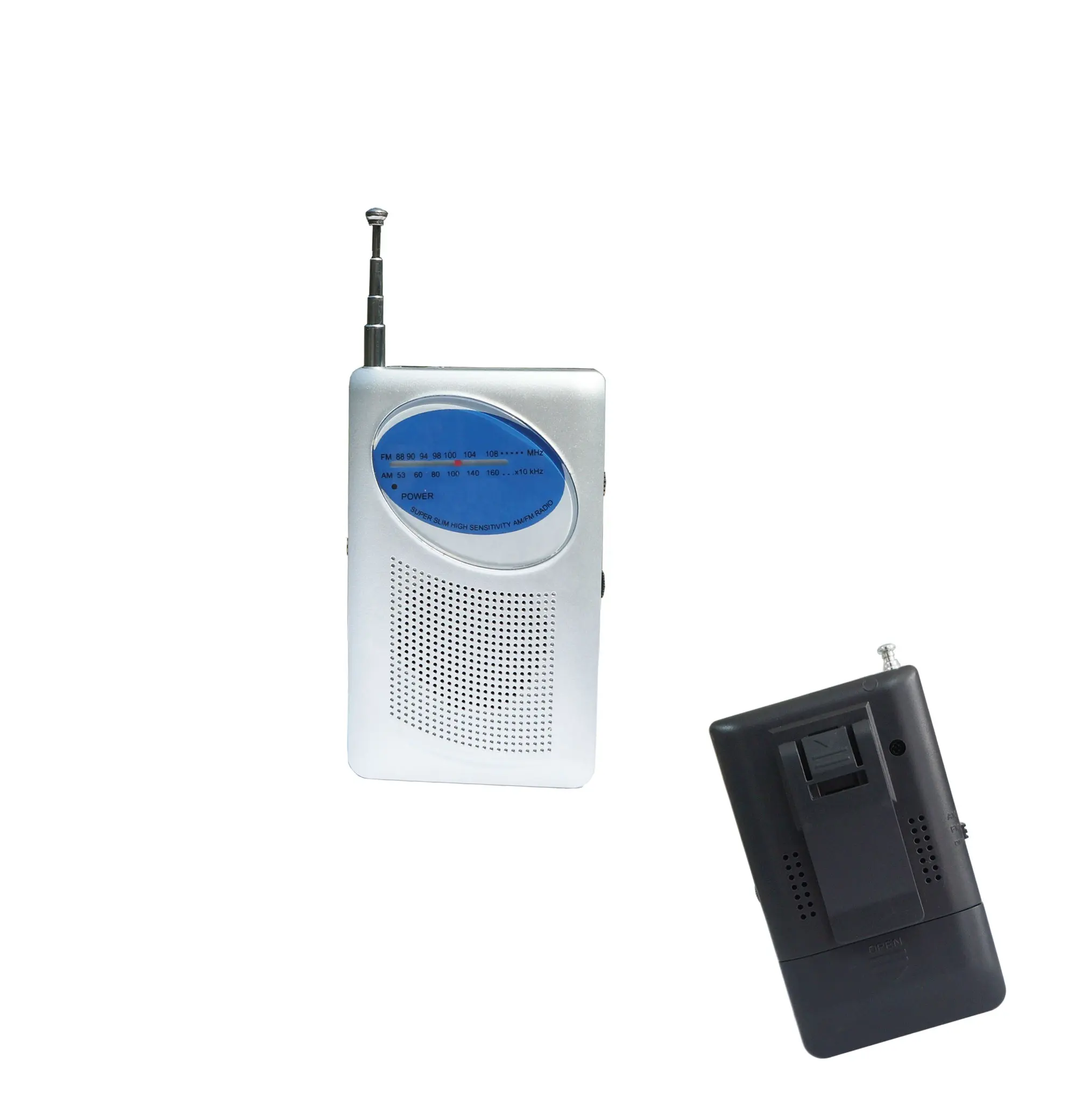 High Efficiency Battery Portable Radio AM FM 2 Bands Pocket Radio