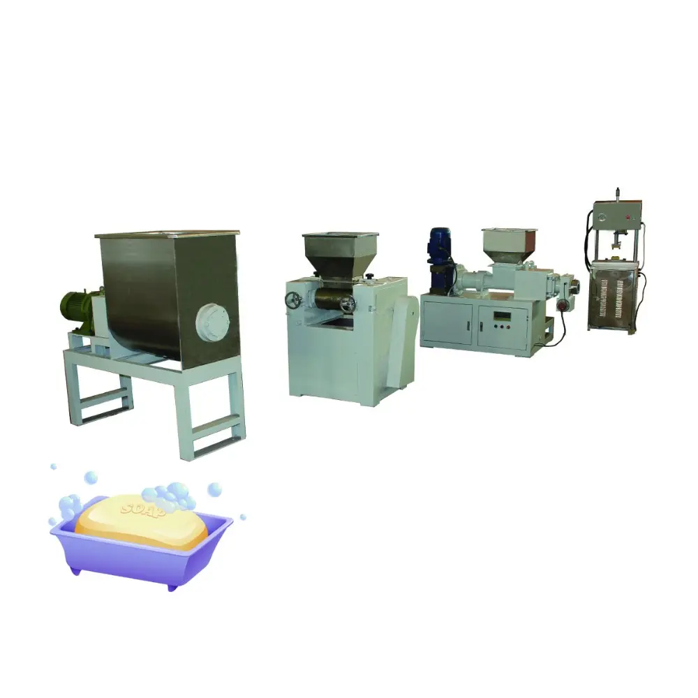 small scale production line manual toilet soap making machine 150kg/h with good price