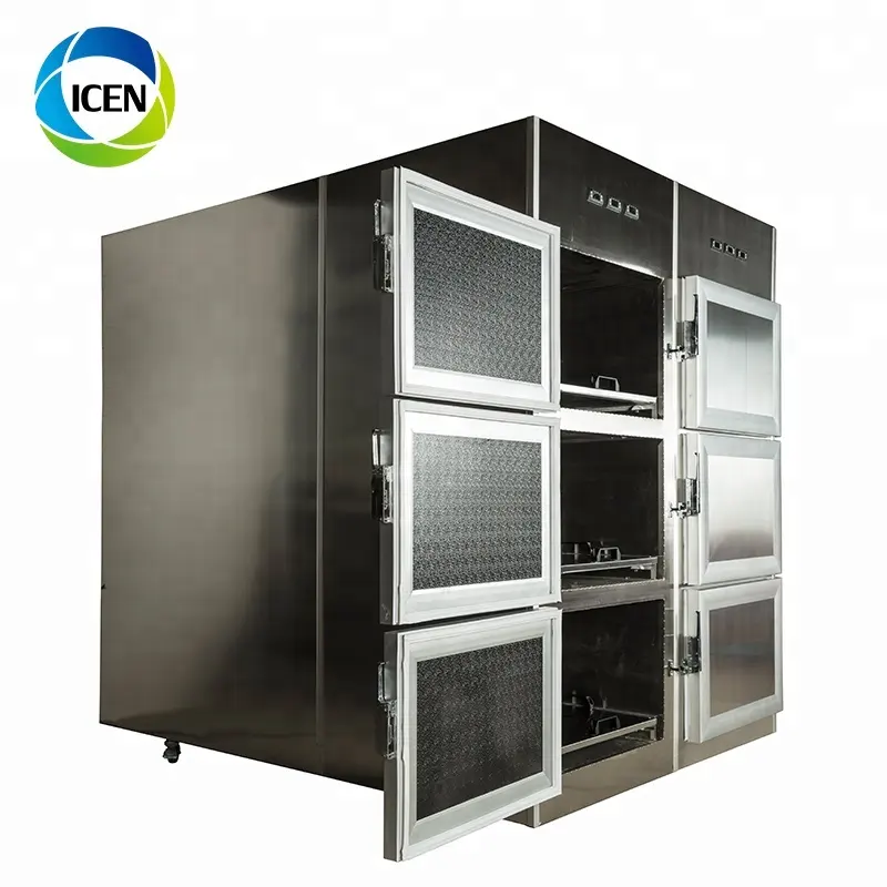 IN-U018 нержавеющая сталь медицинский госпиталь холодильник для морга тела холодильник, морозильник