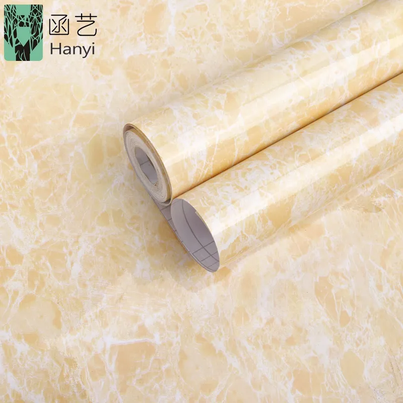 Cheap price decorative sticker for wall waterproof marble vinyl wallpaper