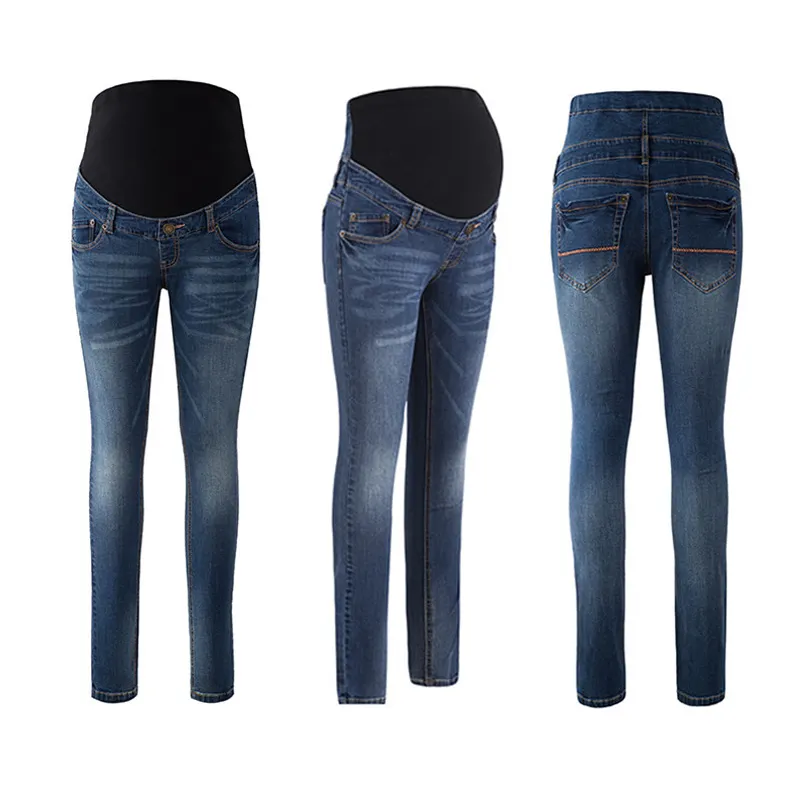 Изготовленные на заказ брендовые качественные удобные мягкие джинсы из хлопка/спандекса для фитнеса самая дешевая одежда для беременных джинсы для беременных