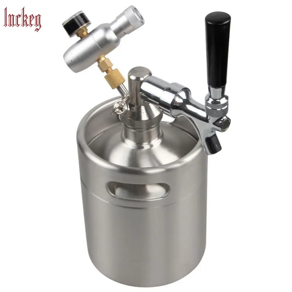 Mini Keg Pressurized Growler for Craft Dispenser System with Regulator