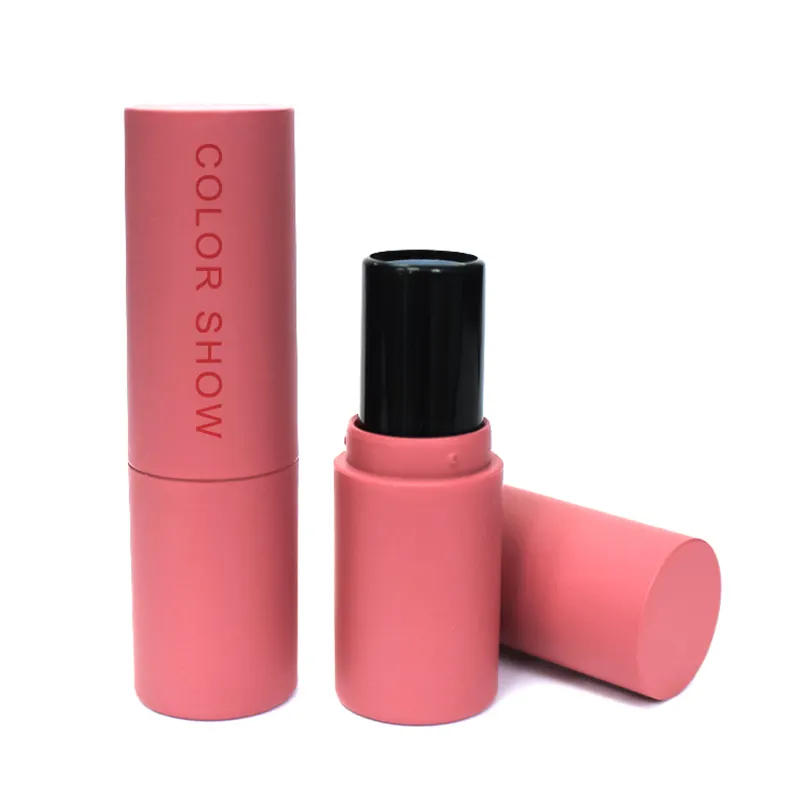 wholesale stock goods lipstick mold 12.1mm rose pink empty lipstick tube custom packaging lip balm container