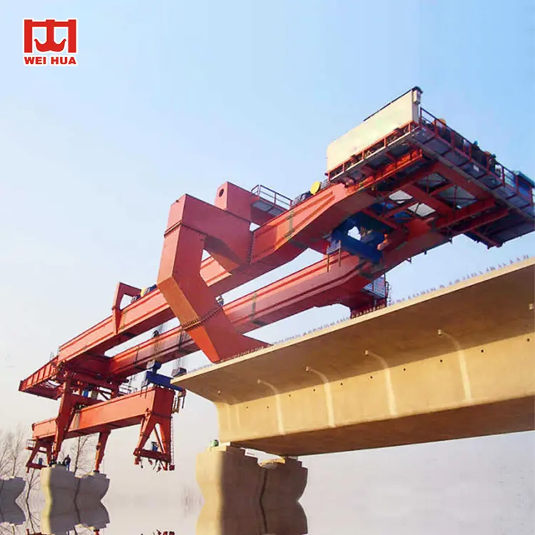 Precast Concrete Bridge Box Girder Launching Gantry Crane Erection Machine For Highway