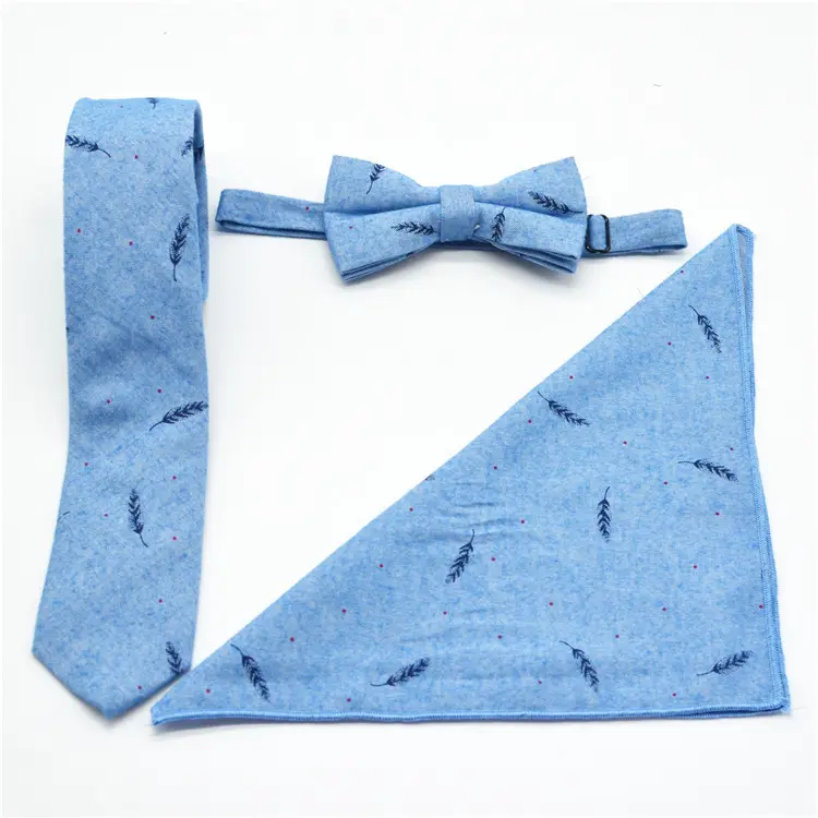 Custom Digital Printed Men Tie Fabric men knitted bow ties For Suit Man