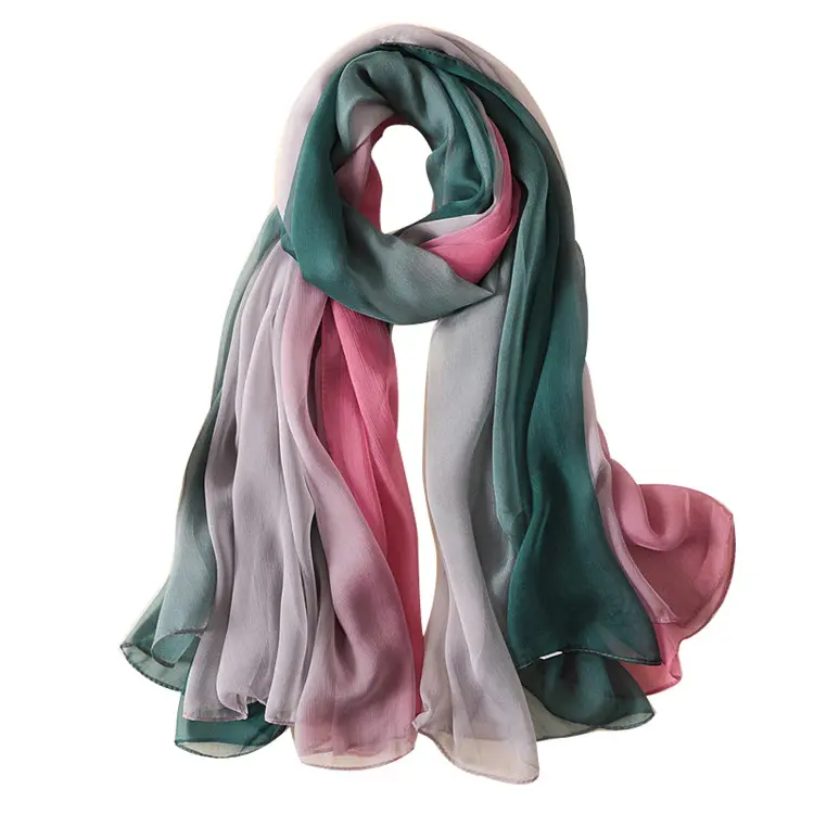 Wholesale China fashion spring scarves custom print silk scarf shawl