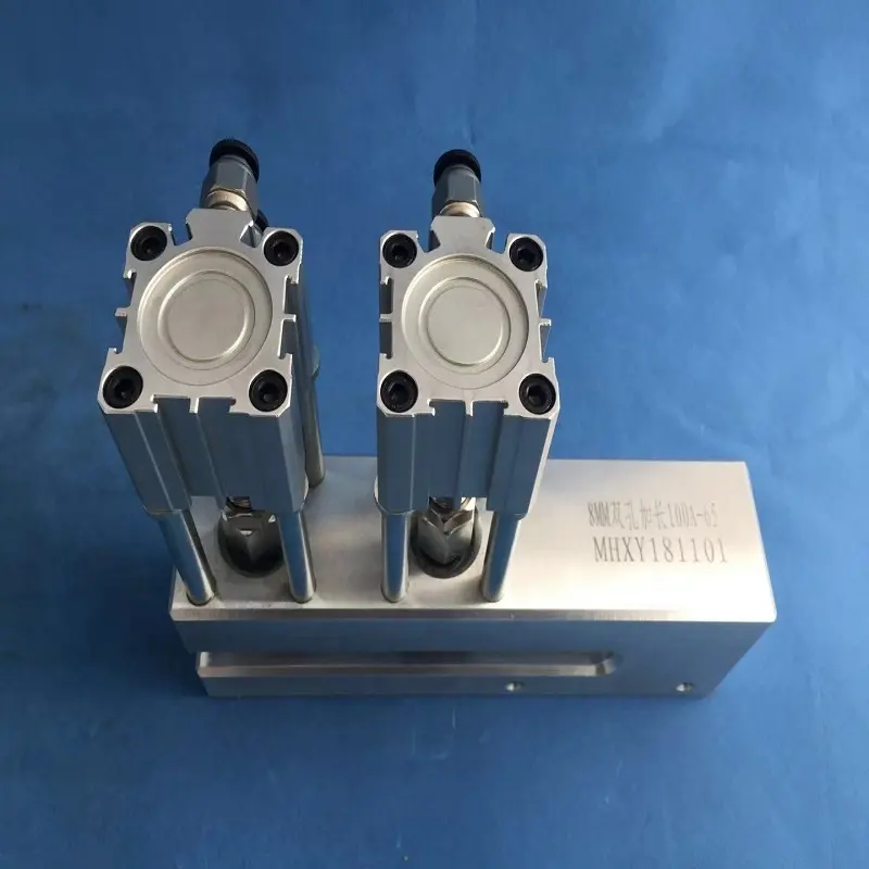 Customized air operated 8mm round hole extended 100-65 hole punch