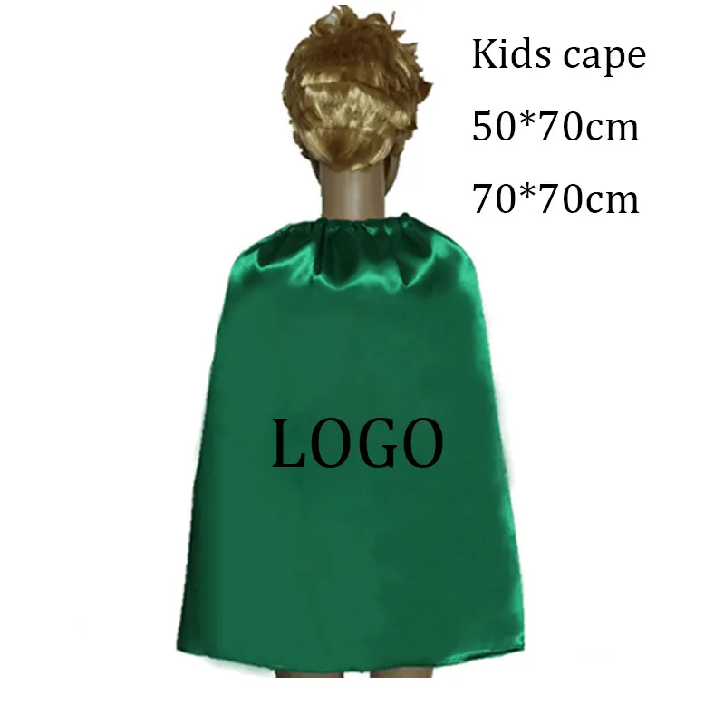 Атласная накидка унисекс из полиэстера для детей, костюм супергероя из фильма с пиджаком и накидкой, маска с принтом логотипа
