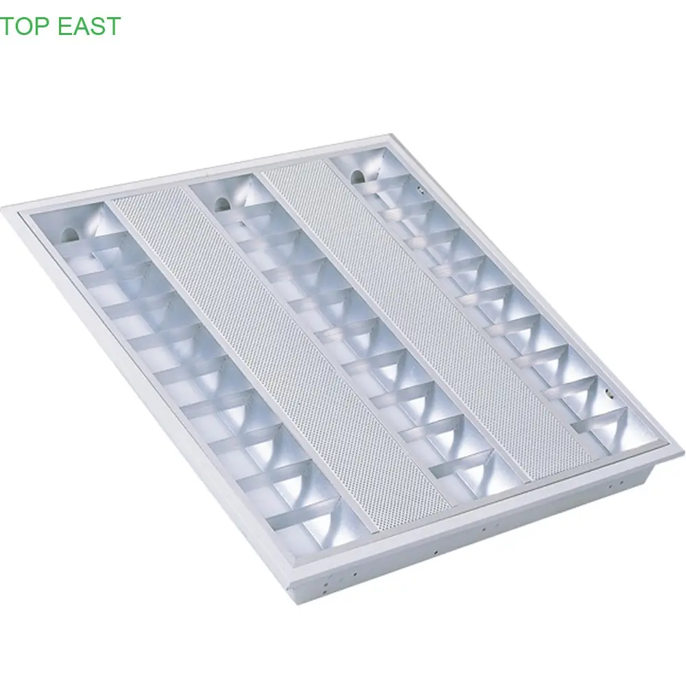 2X2 4*10w 600x600 T5 LED Office grille light fixture T5 louver light fittings with 3 years warranty
