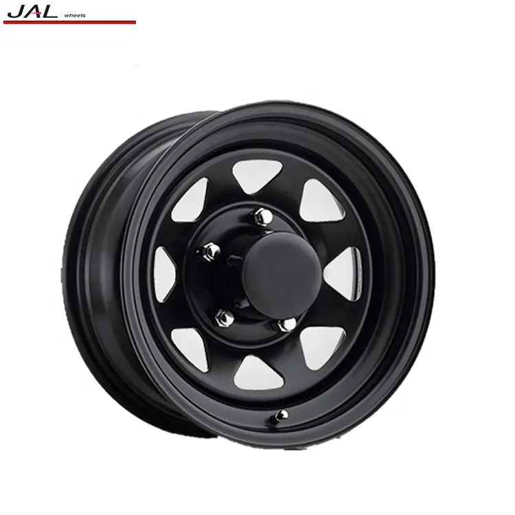 Black Triangular Steel Wheels Rim 14 Car Tire And Rims 4x4 4x114.3