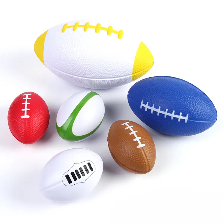 Promotion Custom Logo Printing PU Wholesalers Football Shape Anti Stress Ball Soccer Giveaway Promotional Items