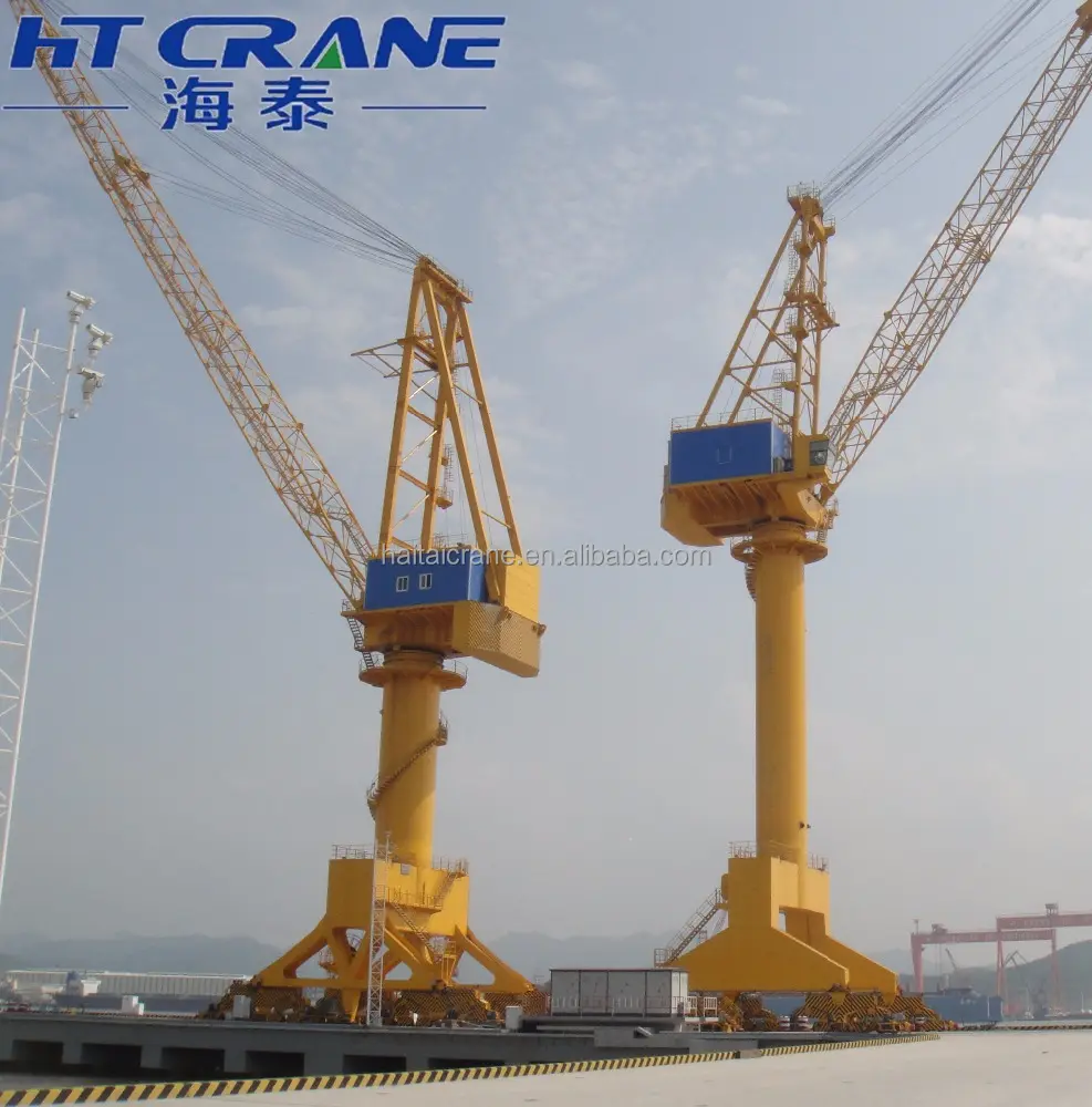 shipyard level luffing portal crane 40t