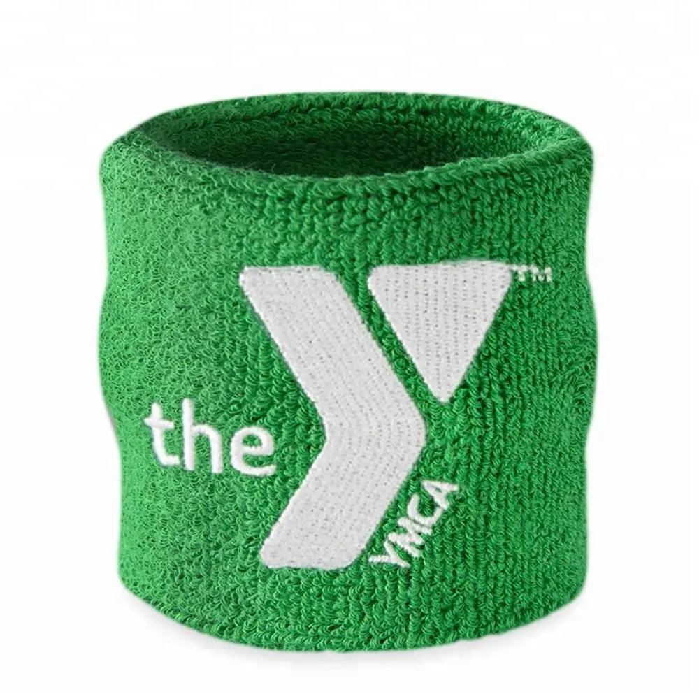 Wholesale wristband cheap custom sweatband cotton wrist sweatbands