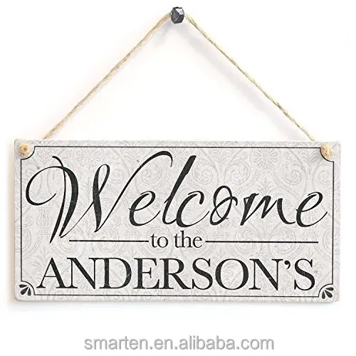 Printable welcome signs hanging the door Farmhouse Decor