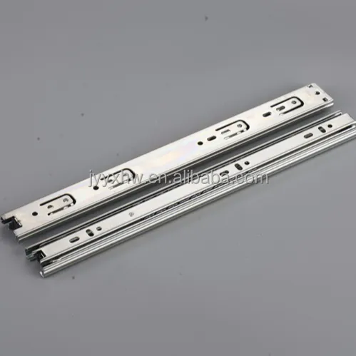 Telescopic Channel undermount soft close drawer slide rail of cabinet