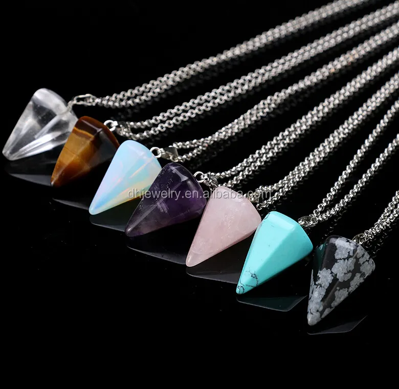 Pendulum Crystal Pyramid Pendants