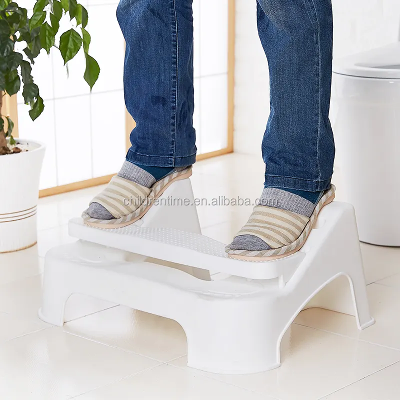 High quality plastic toilet stool,foldable toilet foot stool for bathroom