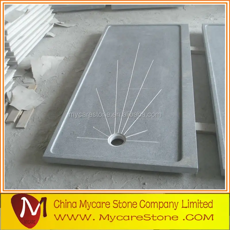 Large Quantity granite G633 stone shower trays for sales