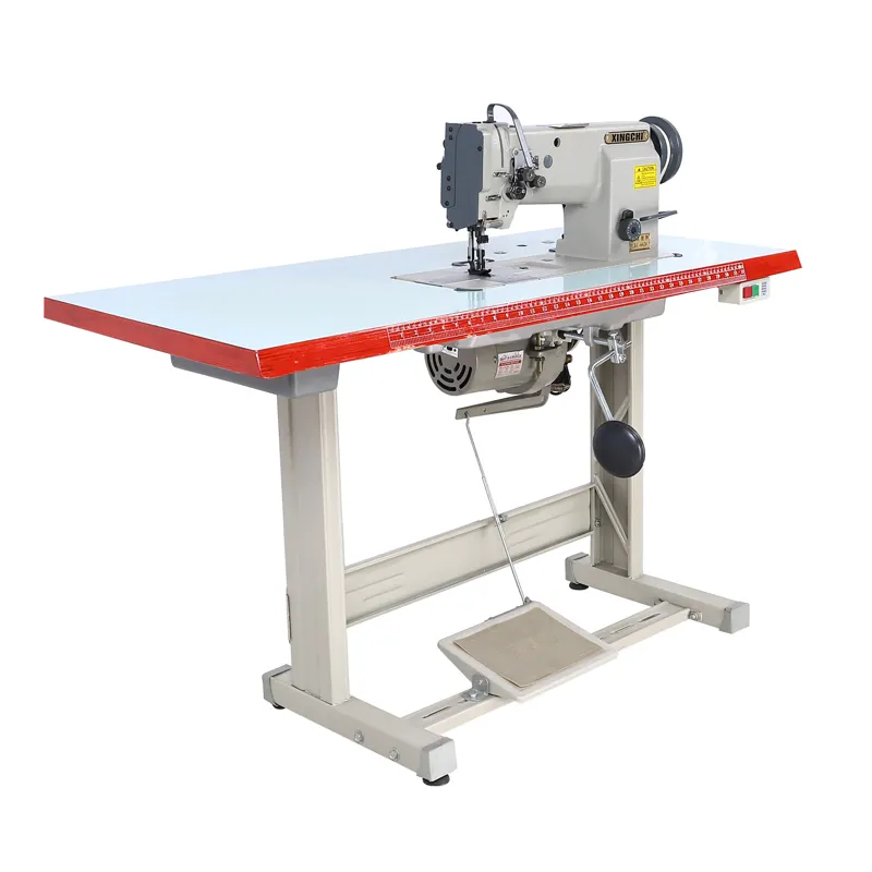 High Speed Twin Needle Lockstitch Industrial Sewing Machine For Leather Bags