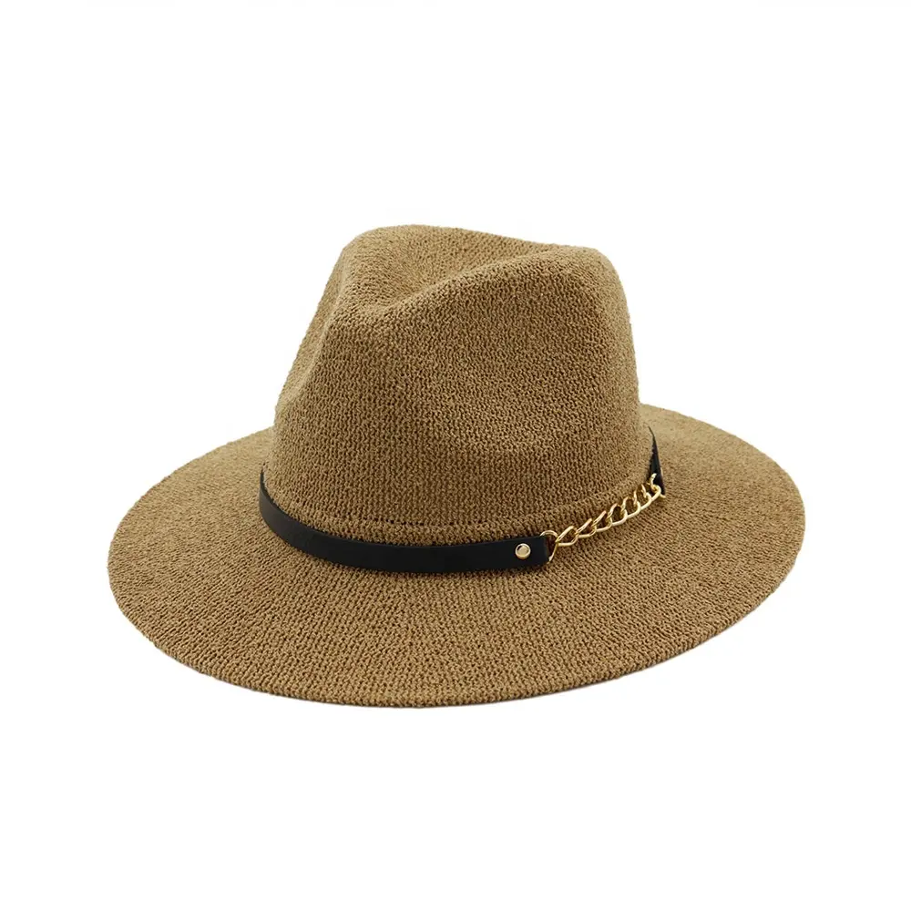 Fashion summer sunshade beach foldable cowboy hat straw hat women