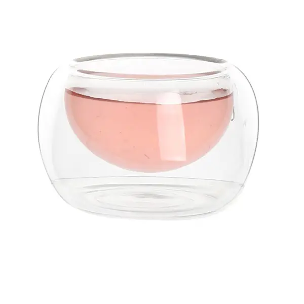 Jia Teng Wholesale Heat Resistant Borosilicate Glass Double Wall Glass Tea Cup