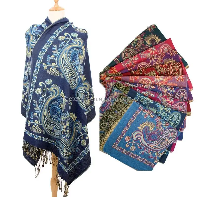 Модный женский шарф из пашмины разных цветов