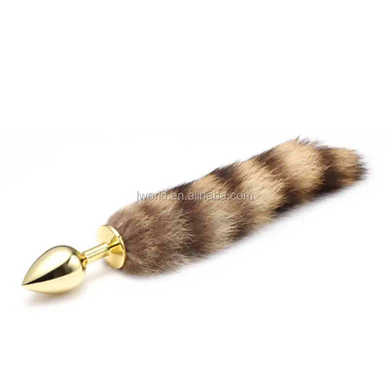 Fox tail anal plug with difference length tail available