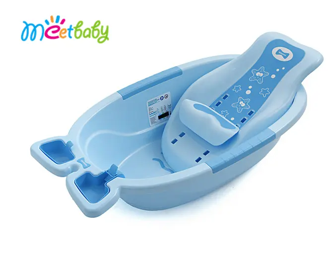 High quality new design plastic baby bathtub with bath chair shampoo seat baby kids bath tub