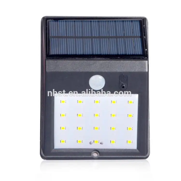 8PCS LED Outdoor Wall Mount Lamp Solar Sensor Wall Mounted Light