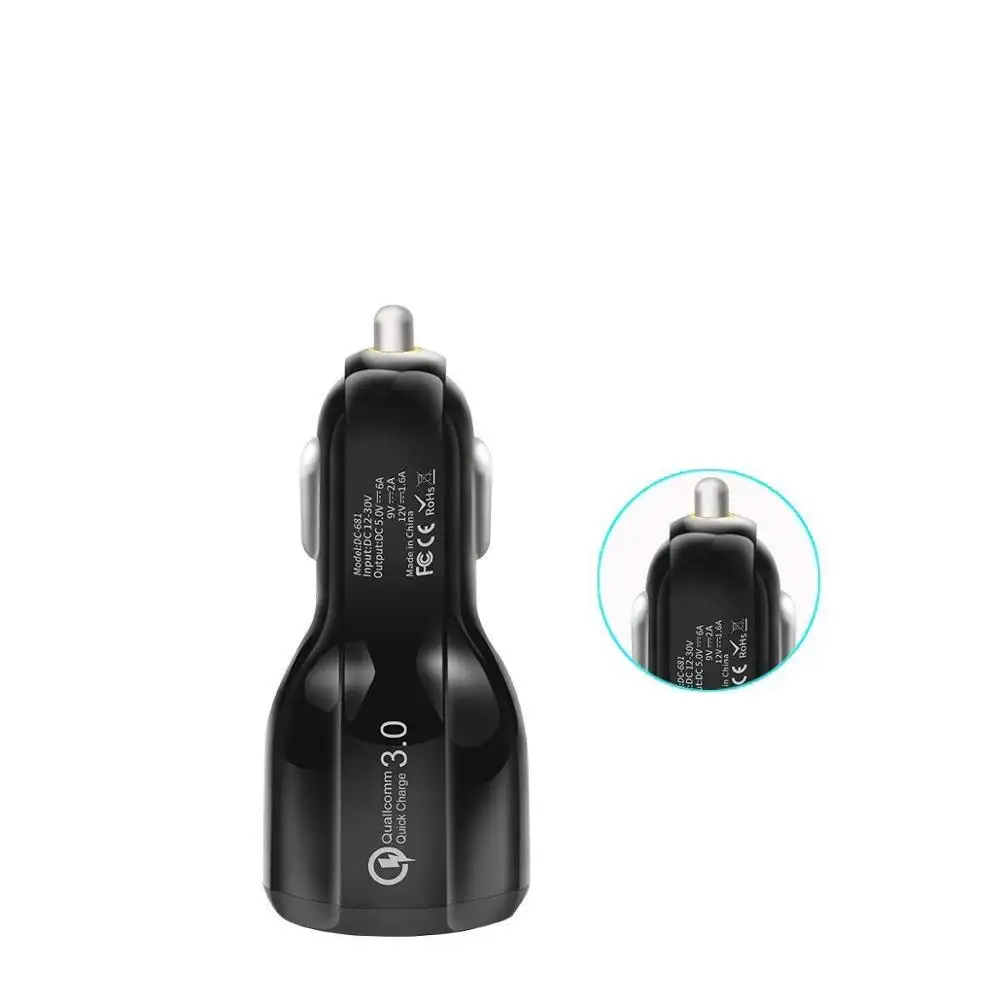 Car Charger Usb USB Car Charger Quick Charge 3.0 +3.1A 31W Car Charger Gps With LED Indicator