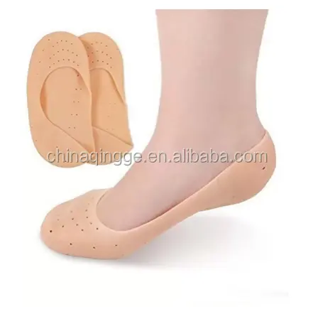 Полностью силиконовые гелевые носки для пятки для облегчения боли сухие жесткие или треснувшие пятки поддержка голеностопа