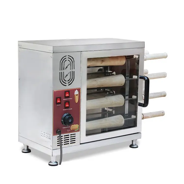 NEW Snack Necessary Stainless Steel Electric Chimney cake oven waffle machine
