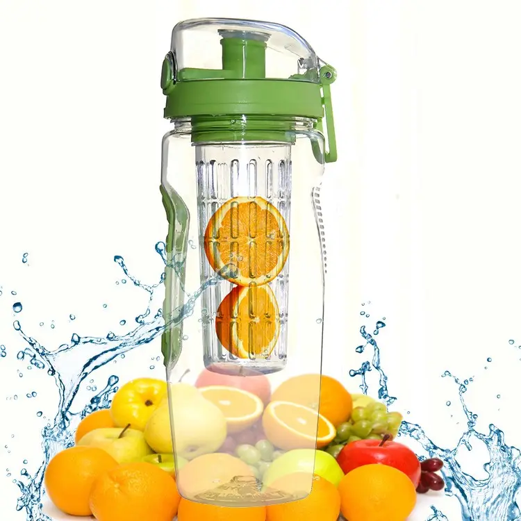 Лидер продаж, бутылка для воды с фруктовым логотипом на заказ, 800 мл, с инфузером для фруктов, без БФА