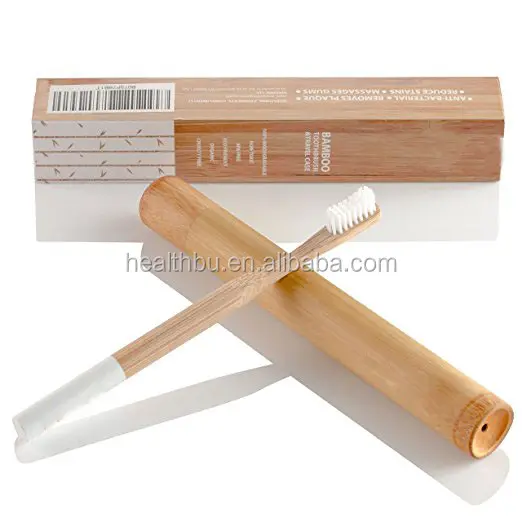 Tooth Brush Customized Eco-friendly Biodegradable Nature Bamboo Toothbrush Tube