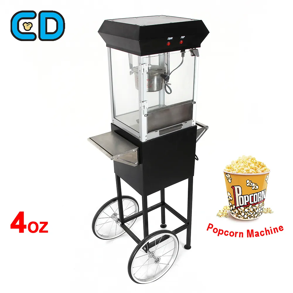 Аппарат для приготовления попкорна, коммерческий чайник, мобильная электрическая тележка для приготовления попкорна