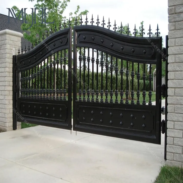 Лучшее качество, простые дизайнерские стальные главные ворота индийского дома, наружные декоративные кованые железные ворота