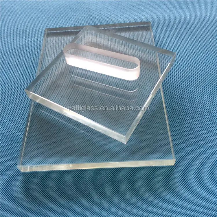 2mm 3mm 4mm 5mm 10mm thick clear with square round custom size borosilicate glass sheet
