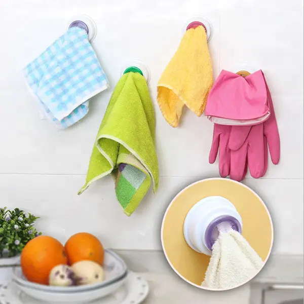 Brand New Home Kitchen Gadget Dish Cloth Self Adhesive Holder Sink Tub Towel Holder Rack Tool