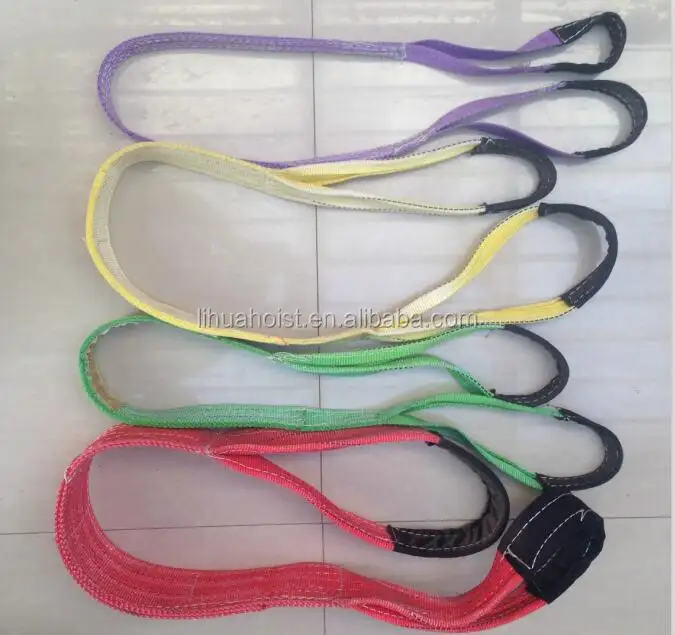 Cheap Price 5T Polyester Flat Lifting Sling Safety Factor 6 Times Loading Webbing Sling