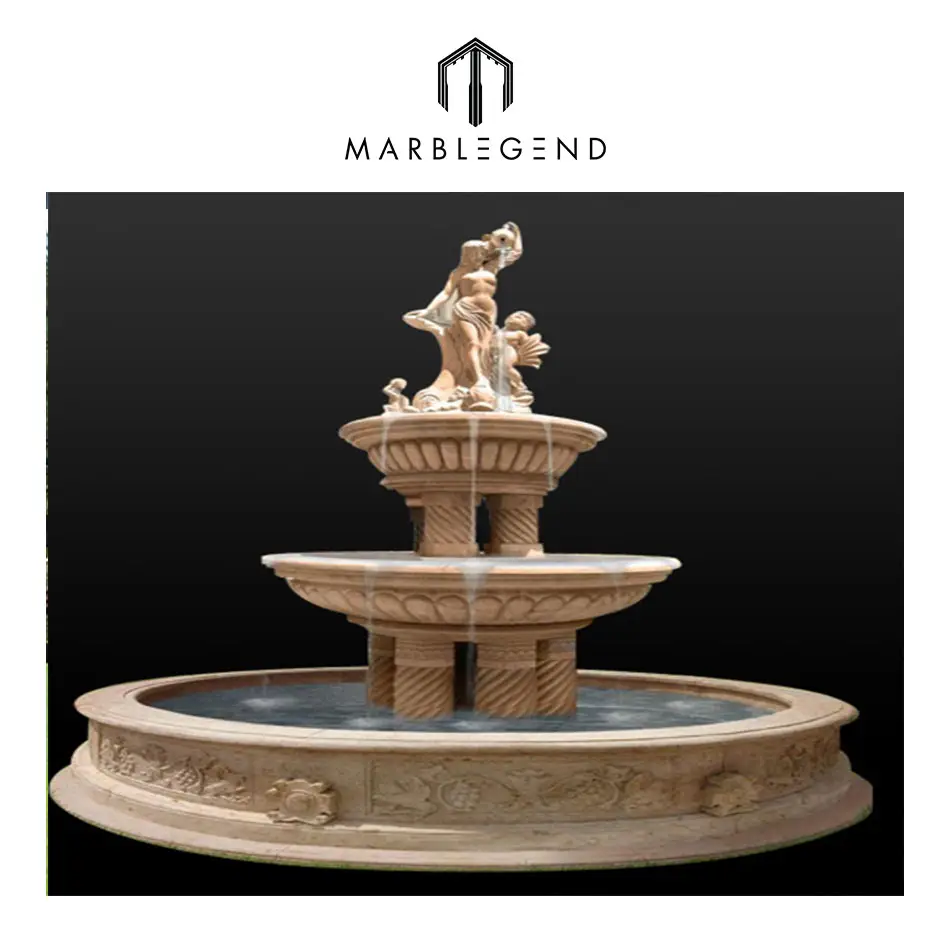 Garden beautiful design antique style big marble fountains