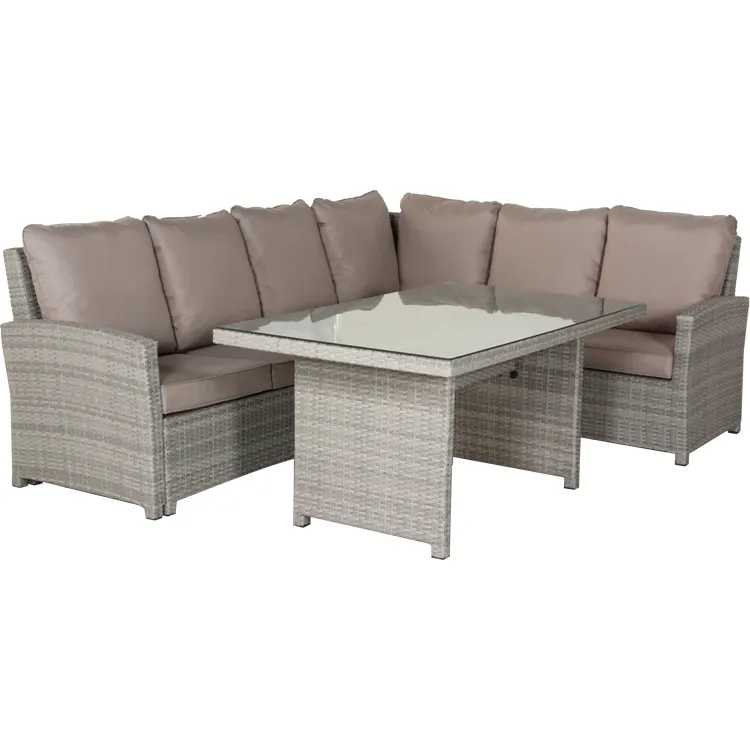 Corner 3PC L Shape Outdoor Rattan Garden Ridge Furniture