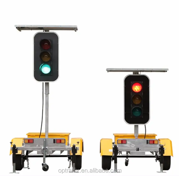 Австралийский Стандартный красный и зеленый Портативный светофор, мобильный Солнечный светофор