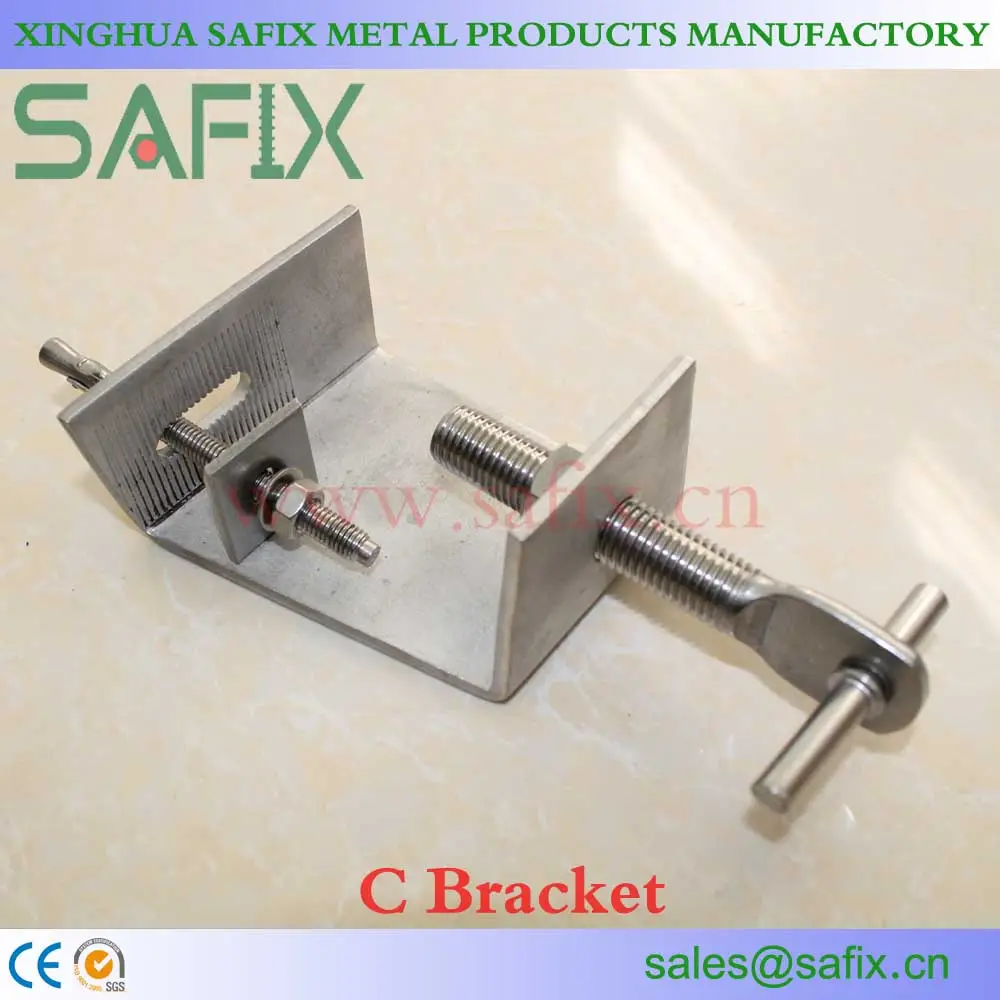 SS304/316L Stainless Steel Stone Cladding C Bracket/Anchor for marble fixing system