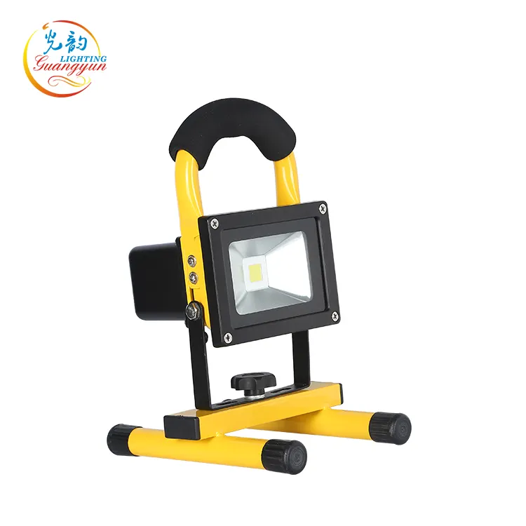 High quality 10W Battery operated led light outdoor rechargeable led flood light