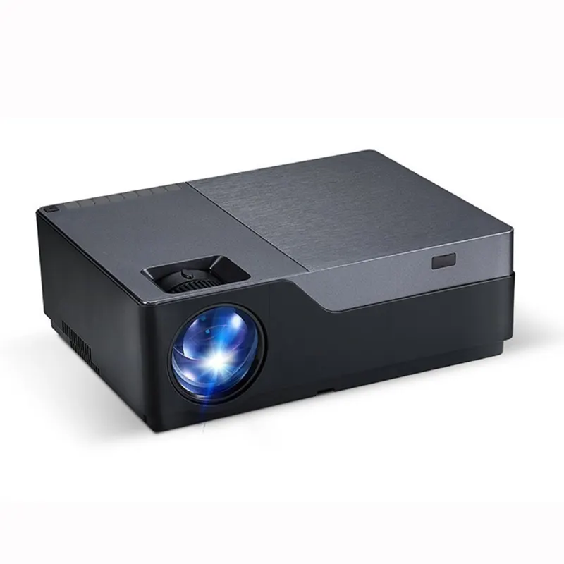 New Design AUN M18 UP / AUN M18UP 1920x1080P Full HD Smart Projector with Remote Control Home Projector (Black)