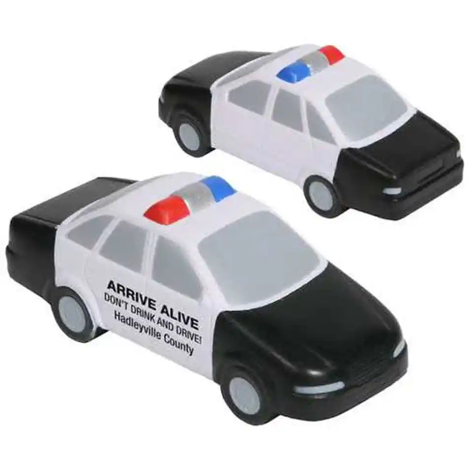 Оптовая продажа, рекламный персонализированный полиуретановый антистрессовый мяч высокого качества для полицейского автомобиля