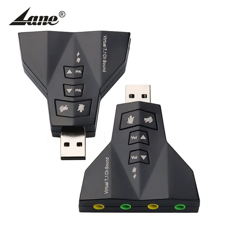 Lane BS-12 Виртуальный 7,1 3d Звуковая карта и звуковая карта с интерфейсом usb внешний Аудио двойной Adaprter USB до 3,5 мм микрофон гарнитуры Bluetooth беспроводные наушники