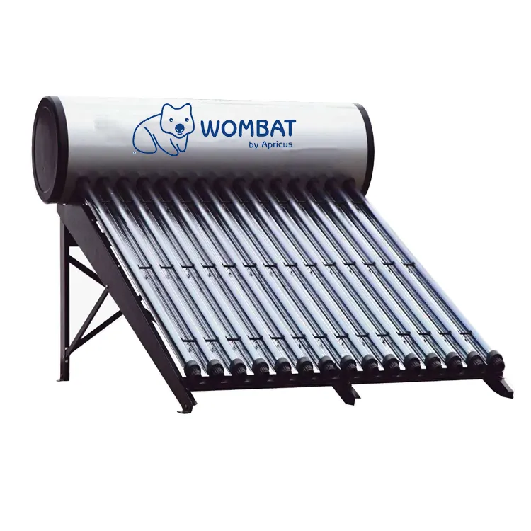 150L, 180L, 200L, 240L, 300L Evacuated Tubes High Pressure Pressurized Thermosyphon Solar Water Heaters For Residential